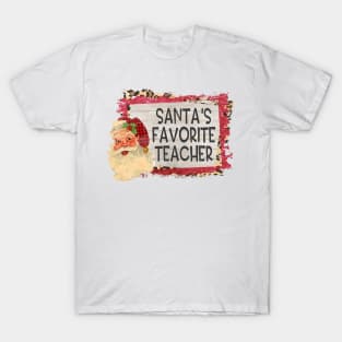 Santa's Favorite Teacher T-Shirt